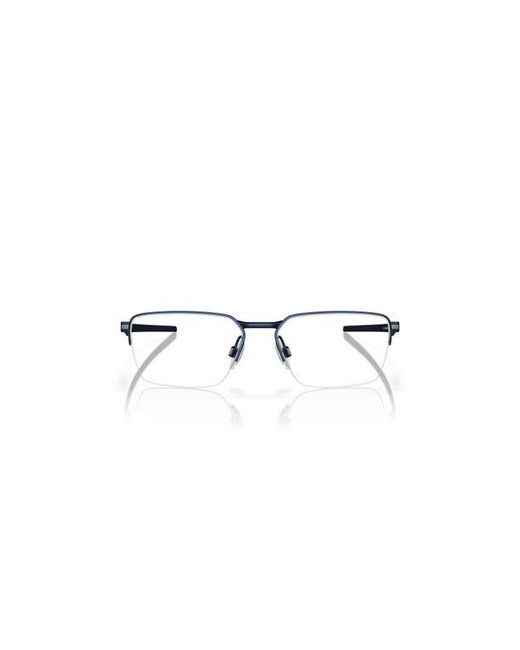 Oakley Blue 56Mm Rectangle Optical Glasses for men