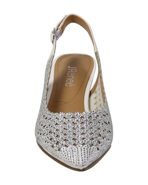J. Reneé White Pranil Slingback Pointed Toe Pump