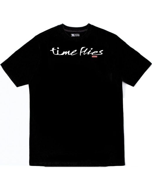 VERYRARE Black Time Flies Tee for men