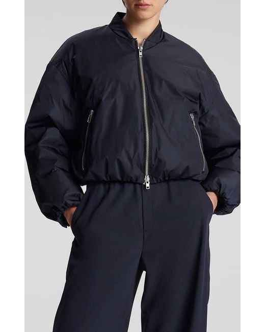 A.L.C. Blue Zane Down Bomber Jacket