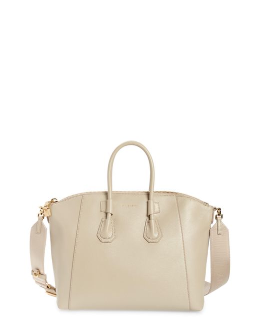 Givenchy Small Antigona Sport Leather Top Handle Bag in Natural Lyst