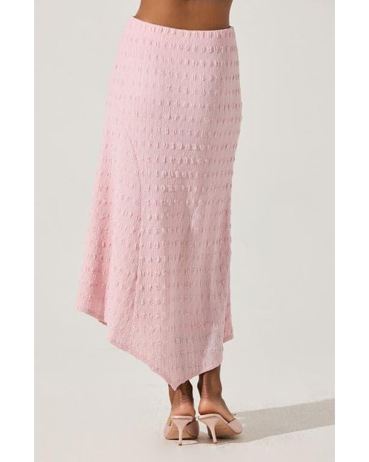 Astr Pink Smock Asymmetric Skirt