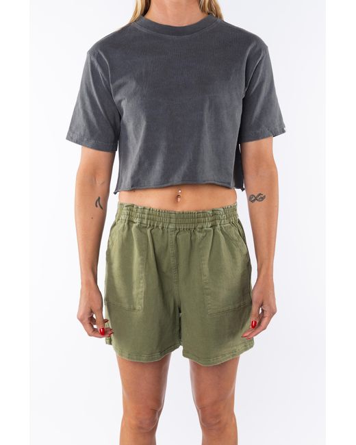 Ariko Gray Beach Crop Tee