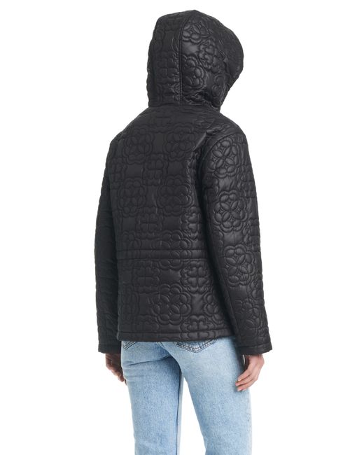 Kate Spade Black Quilts Hooded Jacket