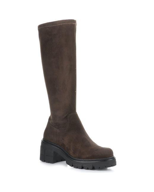 Bos. & Co. Brown Brenna Waterproof Platform Knee High Boot