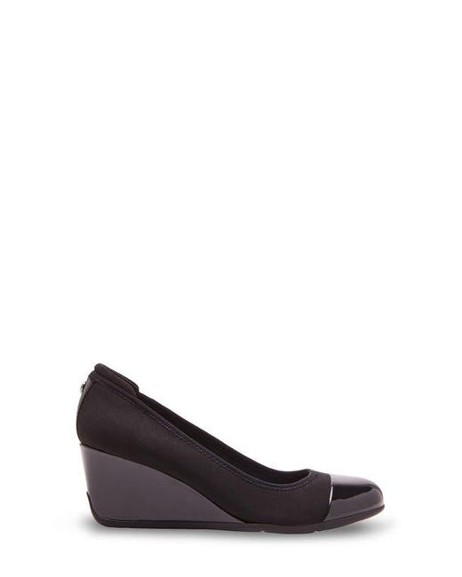 Anne Klein Black Taite Wedge Pump