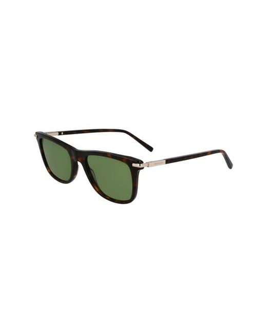 Ferragamo Green 54Mm Modified Rectangular Sunglasses for men
