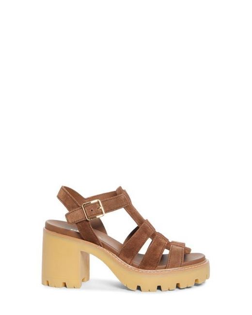 Prada Brown Stride Platform Sandal