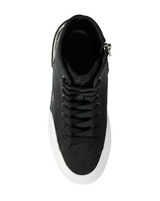 DKNY Black Bitsy High Top Platform Sneaker