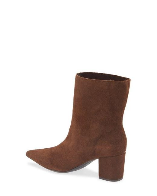 Chocolat Blu Brown Lynette Block Heel Bootie