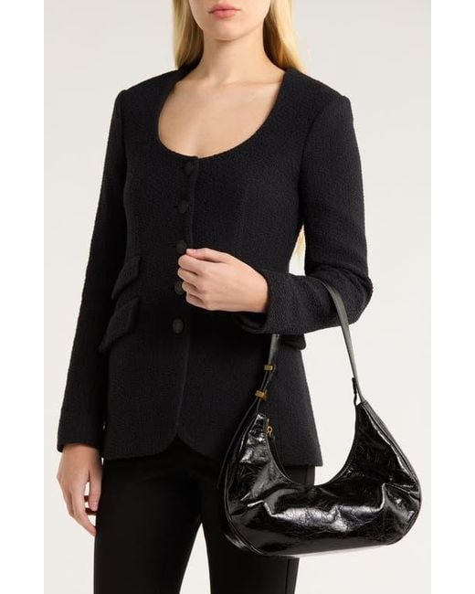 Rag & Bone Black Hudson Leather Hobo Bag