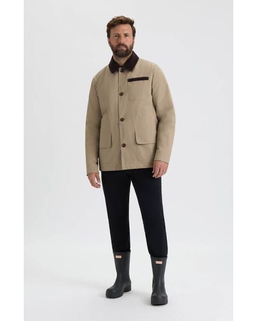 Hunter Natural Water Repellent Canvas Barn Jacket for men