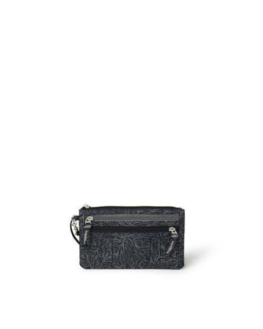 Baggallini Black Rfid Currency Organizer Wallet Wristlet