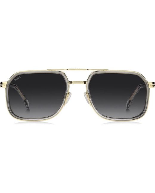 Boss Black 55Mm Rectangular Sunglasses for men