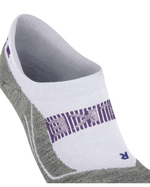 Falke Gray Ru4 Endurance Cool Invisible Running Socks