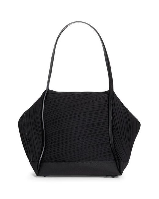 Pleats Please Issey Miyake Black Bias Pleated Handbag