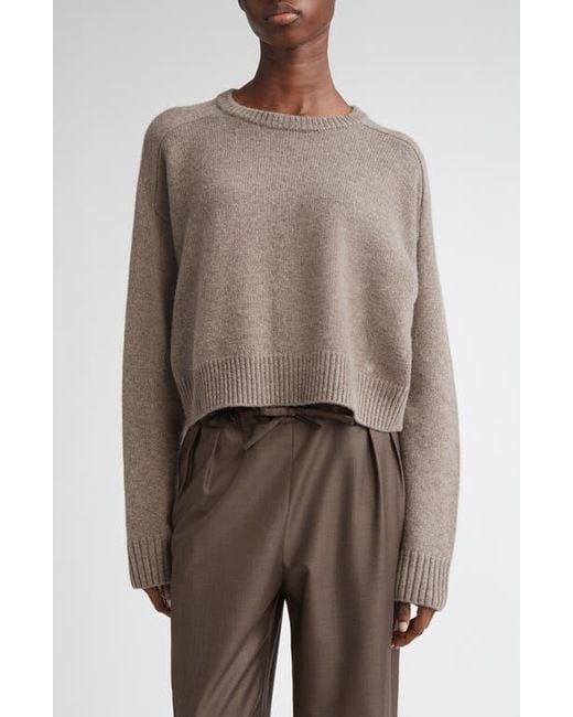 Loulou de Saison Brown Bruzzi Oversize Wool & Cashmere Sweater