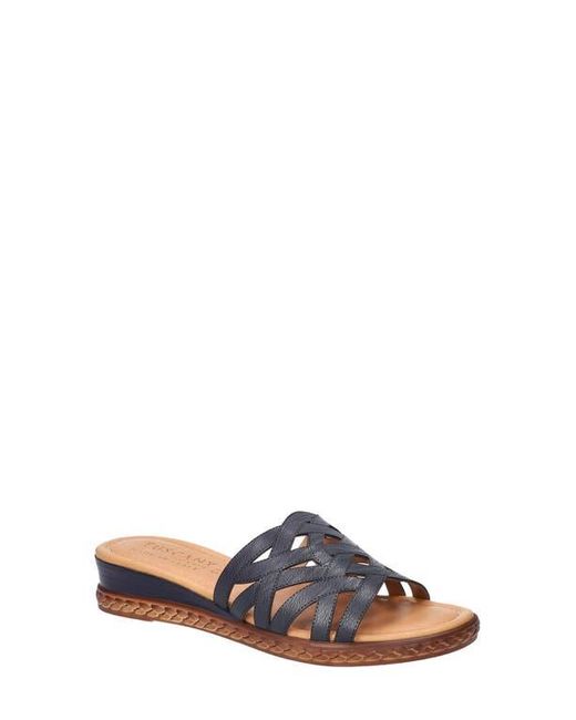 Easy Street Blue Edda Slide Sandal
