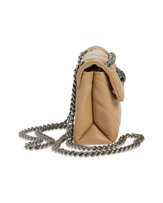 Kurt Geiger Mini Kensington Quilted Leather Crossbody Bag in Natural Lyst