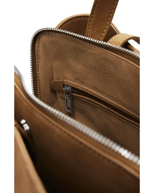 Desigual Brown Medium Faux Leather Backpack