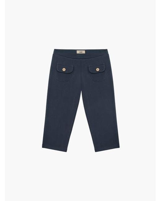 Oddli Orange Button Capris