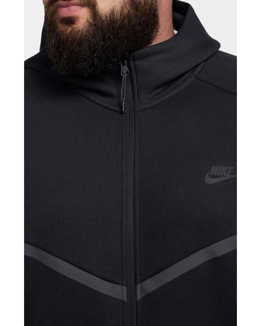 Nike Blue Tech Windrunner Zip Hoodie for men