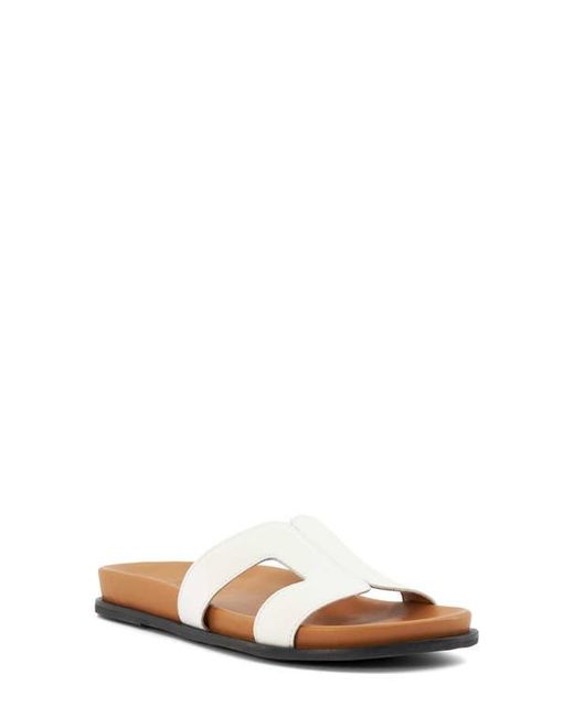 Dune White Loupa Sandal