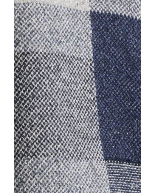 Paul Smith Blue Patchwork Cotton & Wool Blend Zip Cardigan for men