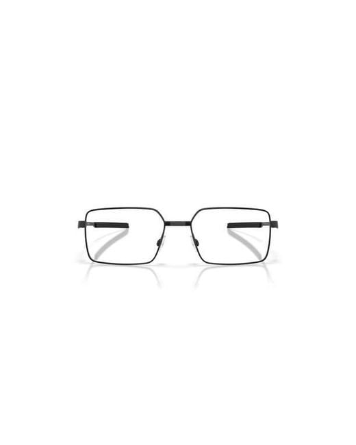 Oakley Brown 56Mm Rectangle Optical Glasses for men