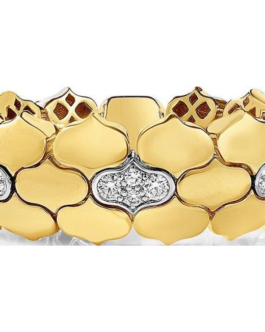 Roberto Coin Metallic Cobra Diamond Flexible Ring