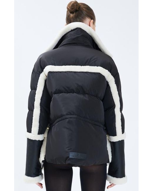 Nicole Benisti Garnier Shearling Puffer Jacket in Black Lyst