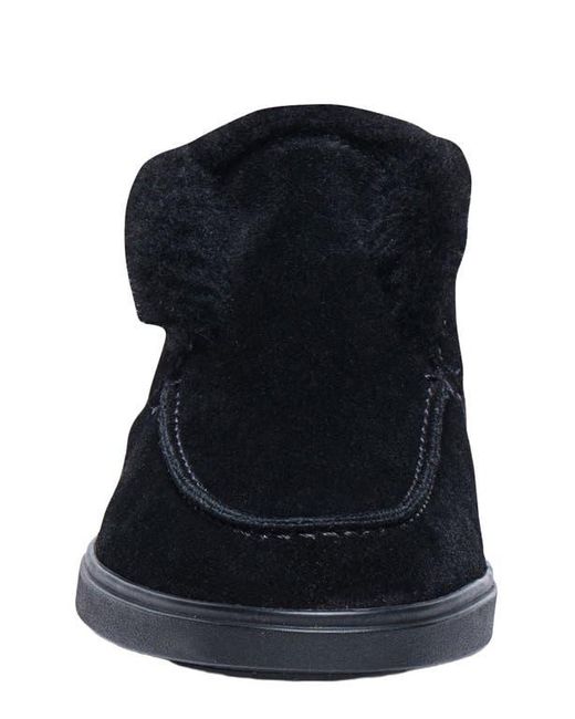 Santoni Black Suede Desert Boot