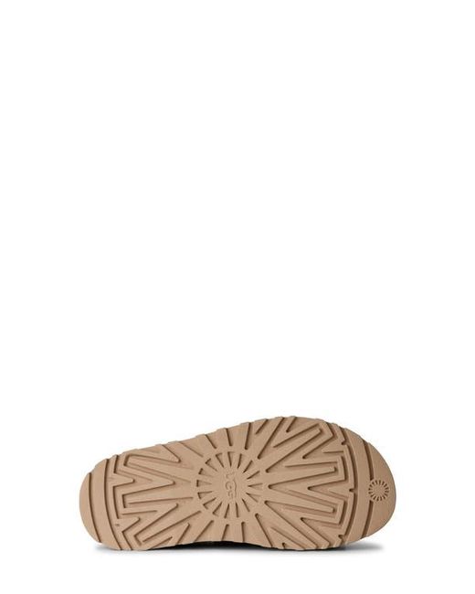 Ugg Brown Goldenglow Embossed Platform Sandal
