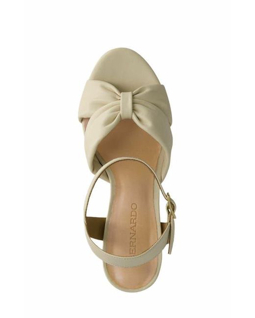 Bernardo Metallic Veronika Platform Sandal