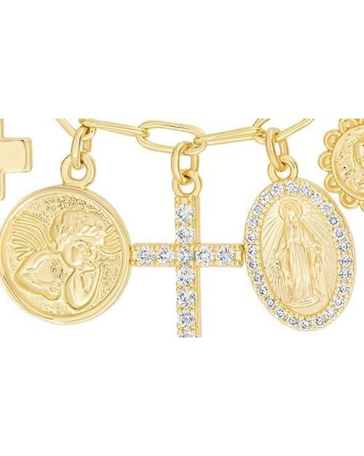ATHRA LUXE Metallic Religious Charm Necklace