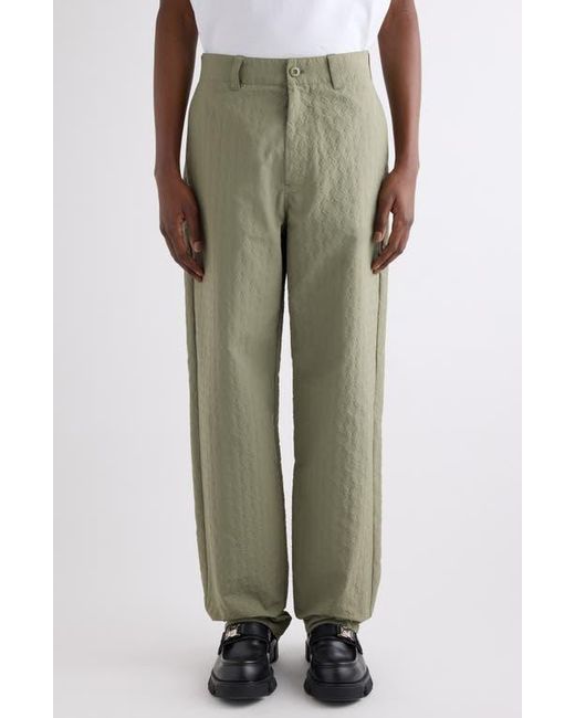 Givenchy Green Monogram 72 Embossed Trousers for men