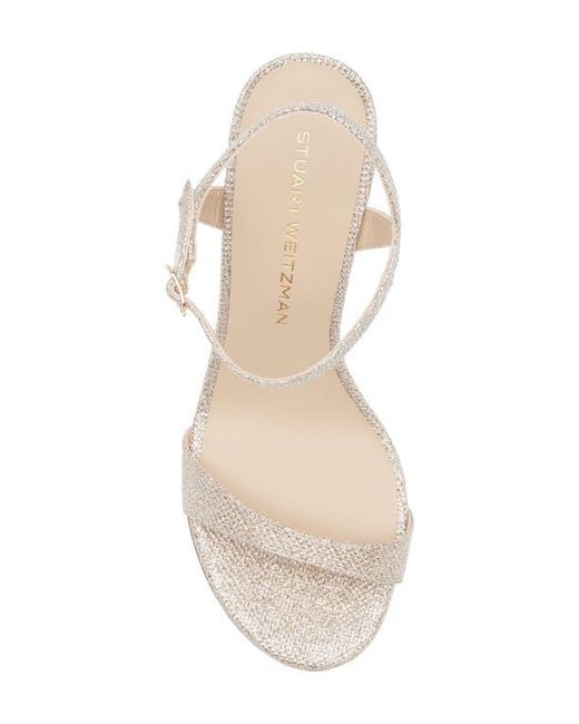 Stuart Weitzman White Babette 85 Sandal