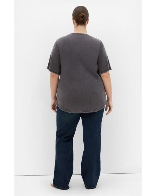 City Chic Gray Kyra Cotton Graphic T-Shirt