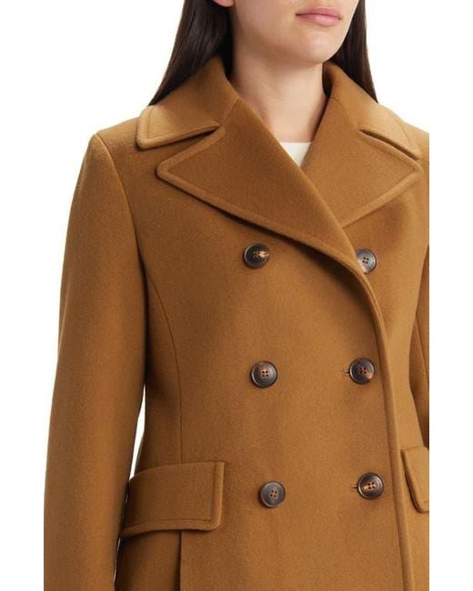 Fleurette Brown Ali Wool Peacoat