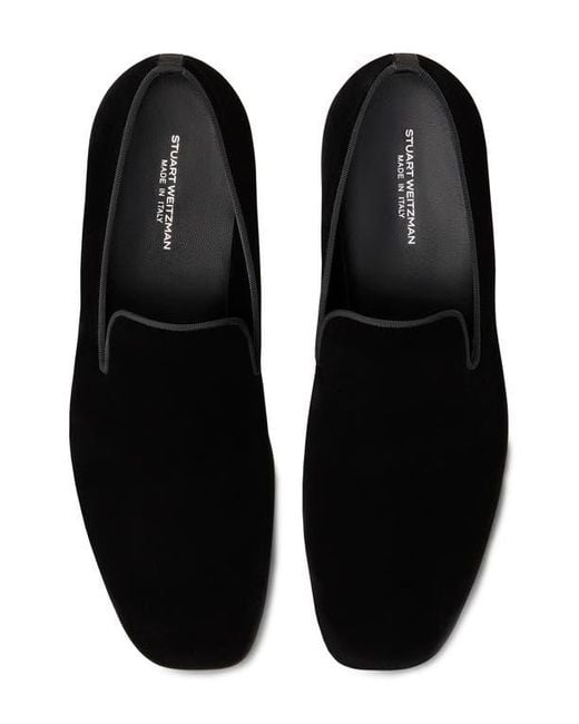 Stuart Weitzman Men's Black Alfred Loafer loafers
