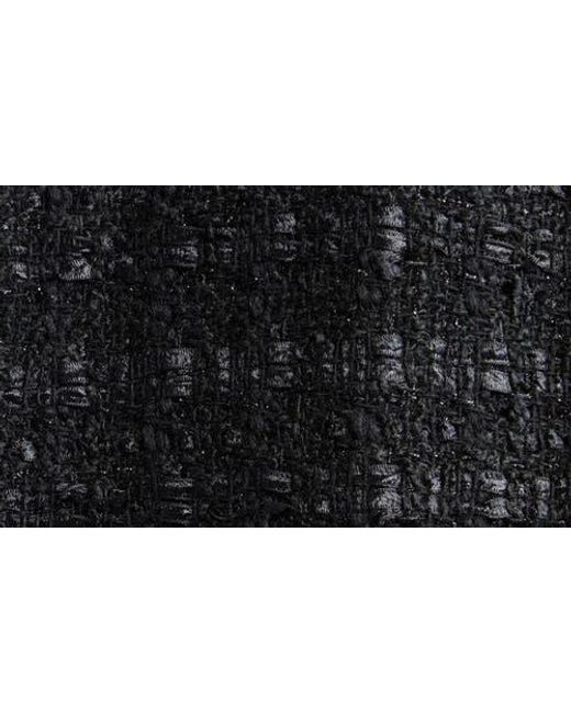 Sacai Mixed Media Denim & Tweed Top in Black | Lyst