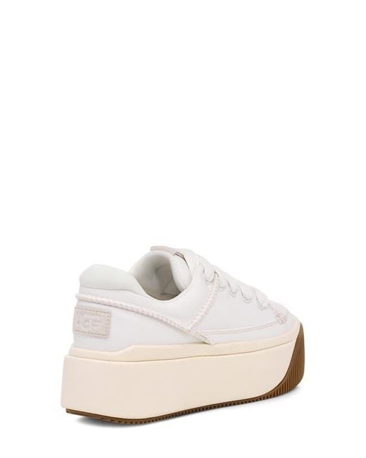 Ugg White Ez-Duzzit Platform Sneaker