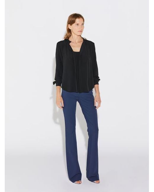 Callas Milano Black Olympia Silk Blouse