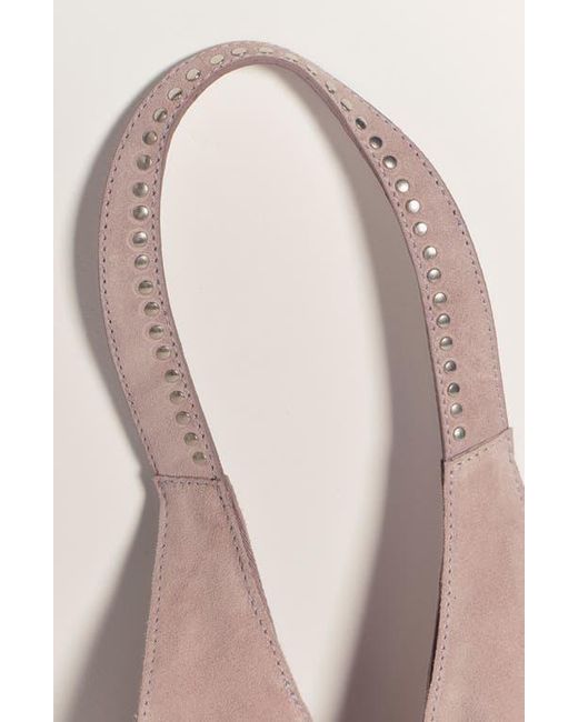 Free People Brown Soho Stud Suede Shoulder Bag