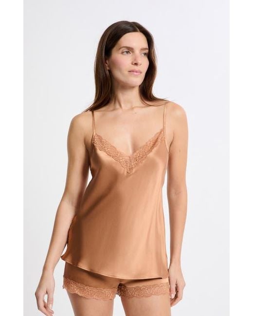 Etam Brown Milky Silk Camisole