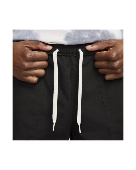 Nike Black Life Drawstring Cargo Camp Shorts for men