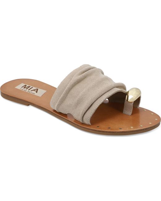 MIA Brown Tiffani Slide Sandal