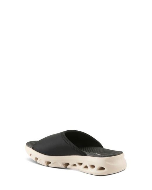 Flexus by Spring Step Black Haley Platform Wedge Slide Sandal
