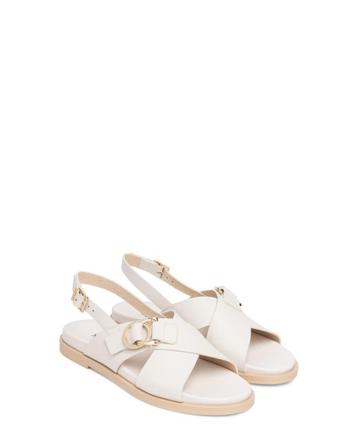 Nero Giardini White Slingback Sandal