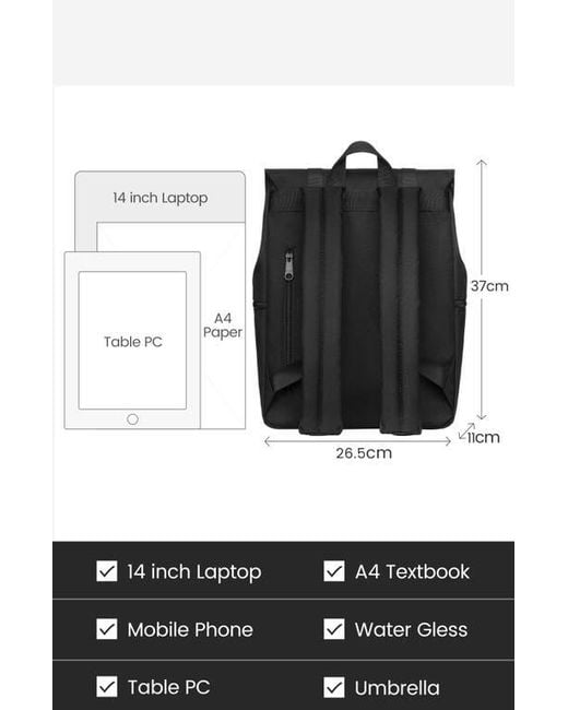 MAH Black Siro Backpack